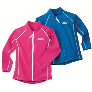 Solumbra Blue Kids Full Zip Swimshade Water Shirt To 100+ SPF  Sz M (7-8)